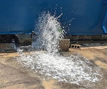 Perdita d'acqua Genova